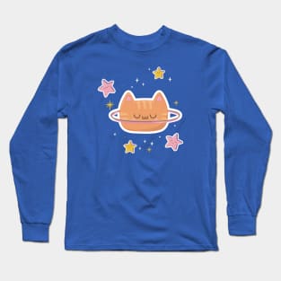 The Faraway But Ridiculously Cute Planet Of Caturn Long Sleeve T-Shirt